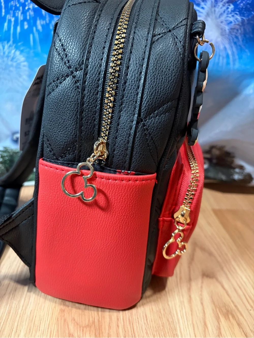 Disney Mickey Mouse Ears Faux Leather Backpack Primark Exclusive NEW
